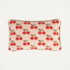 Cherry Knitted Cushion