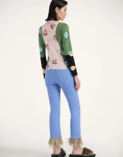 Fancy Crop Jeans (With Feathers)