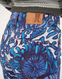 Fancy Crop Jeans (With Feathers)