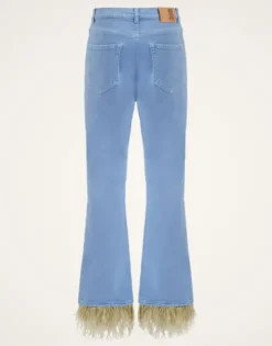 Fancy Crop Jeans (With Feathers)