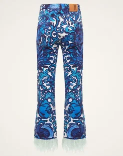 Fancy Crop Jeans (With Feathers)