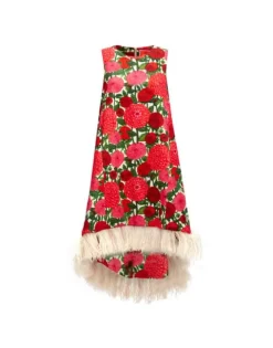 La Scala High Dress (With Feathers)