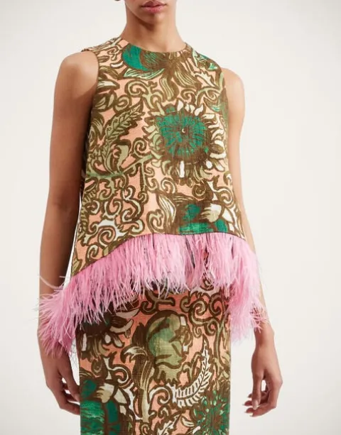 La Scala Top (With Feathers)