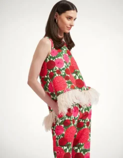 La Scala Top (With Feathers)