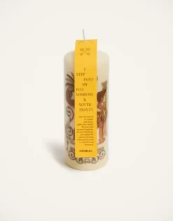 Printed Pillar Candle