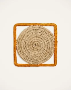 Raffia Coaster Set Of 4