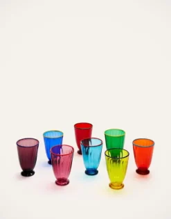 Rainbow Glass Set of 8