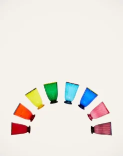 Rainbow Glass Set of 8