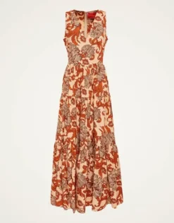 Sleeveless Big Dress V-Neck