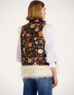 Sleeveless Folk Jacket