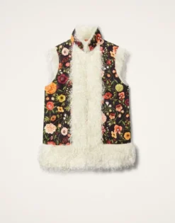 Sleeveless Folk Jacket