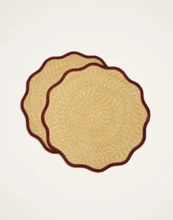 Straw Cloud Placemats Set Of 2