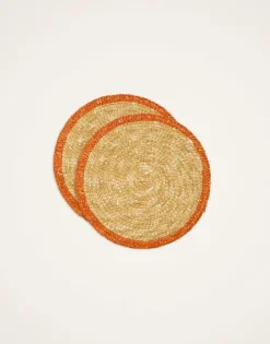 Straw Coasters Set Of 2