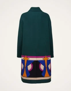Boxy Coat Intarsia