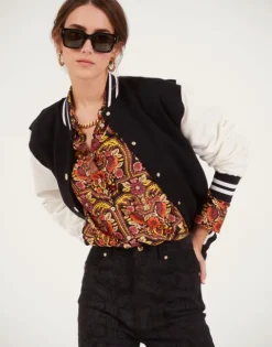 Embroidered Sisterhood Varsity Bomber