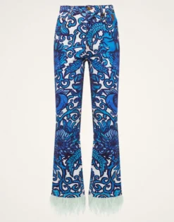Fancy Crop Jeans (With Feathers)