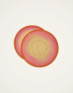 Handpainted Sunset Placemats Set Of 2