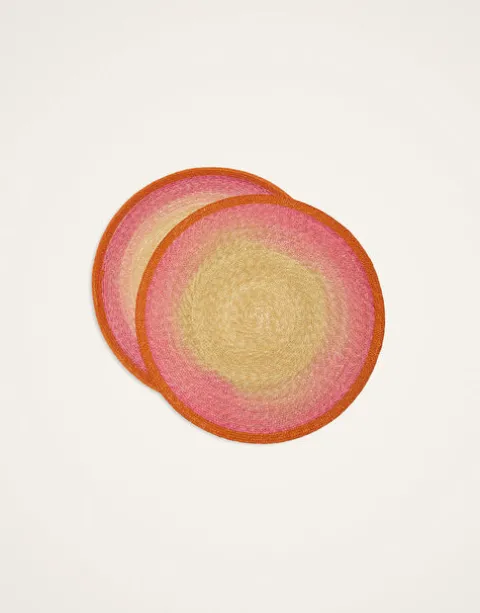 Handpainted Sunset Placemats Set Of 2