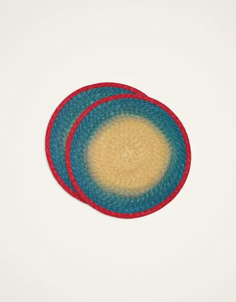 Handpainted Sunset Placemats Set Of 2