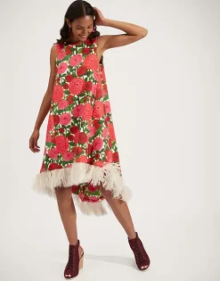 La Scala High Dress (With Feathers)