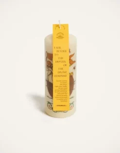 Printed Pillar Candle