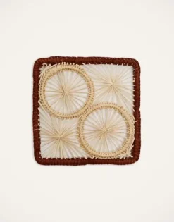 Raffia Coaster Set Of 4