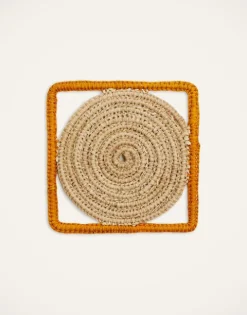 Raffia Coaster Set Of 4