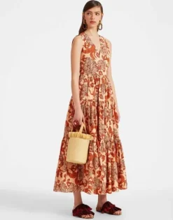 Sleeveless Big Dress V-Neck