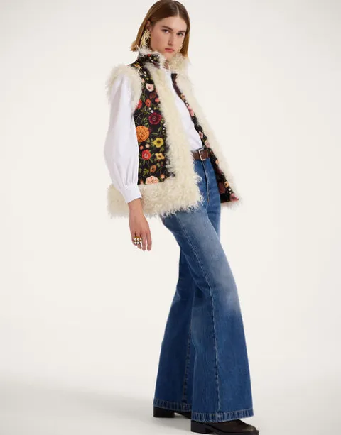 Sleeveless Folk Jacket