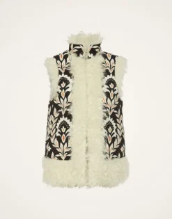 Sleeveless Folk Jacket