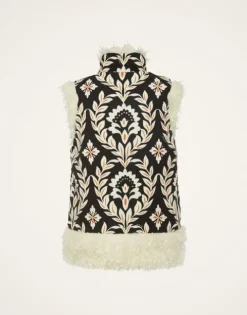 Sleeveless Folk Jacket