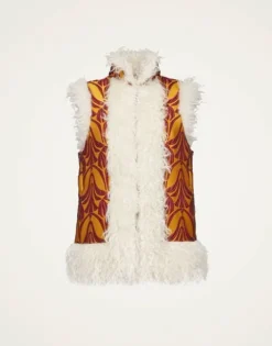 Sleeveless Folk Jacket