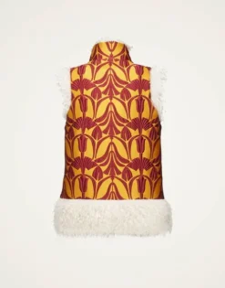 Sleeveless Folk Jacket