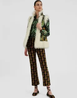 Sleeveless Folk Jacket