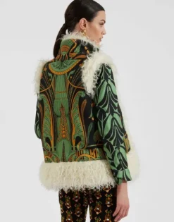 Sleeveless Folk Jacket