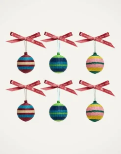 Small Holiday Baubles Set Of 6