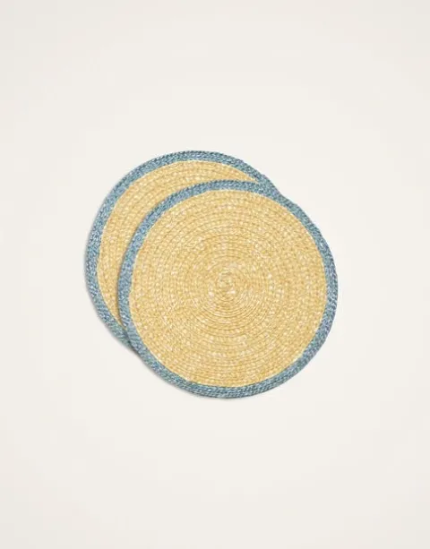 Straw Coasters Set Of 2