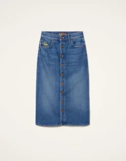 The Button Front Vagabond Midi Skirt