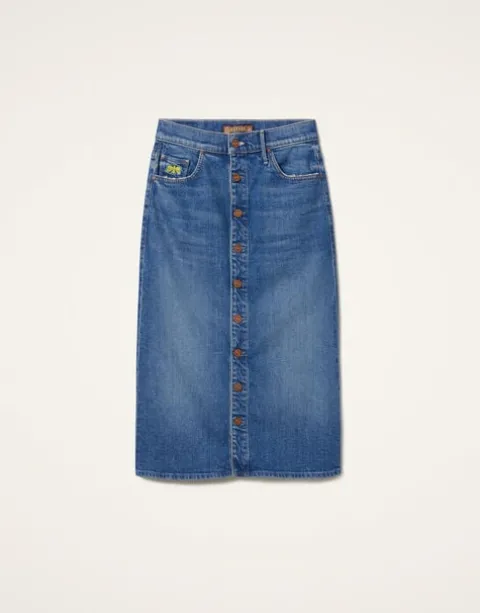 The Button Front Vagabond Midi Skirt