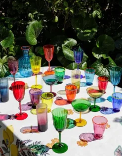 Wine Rainbow Glasses Set Of 8